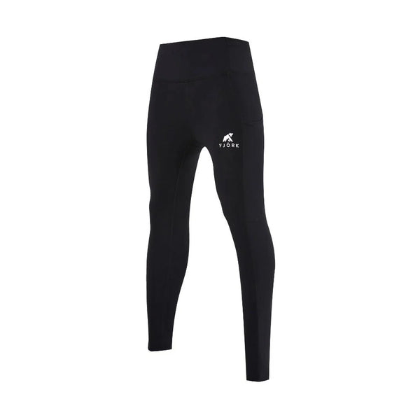 Legging Yoga Women - FJORK Merino 🌍 - Black Laax - Leggings