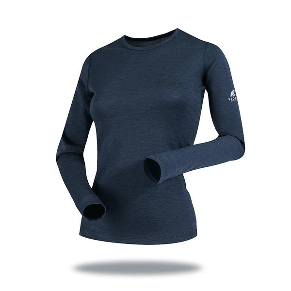 Bjork ML 140 Women - FJORK Merino - Blue St Moritz - Baselayers