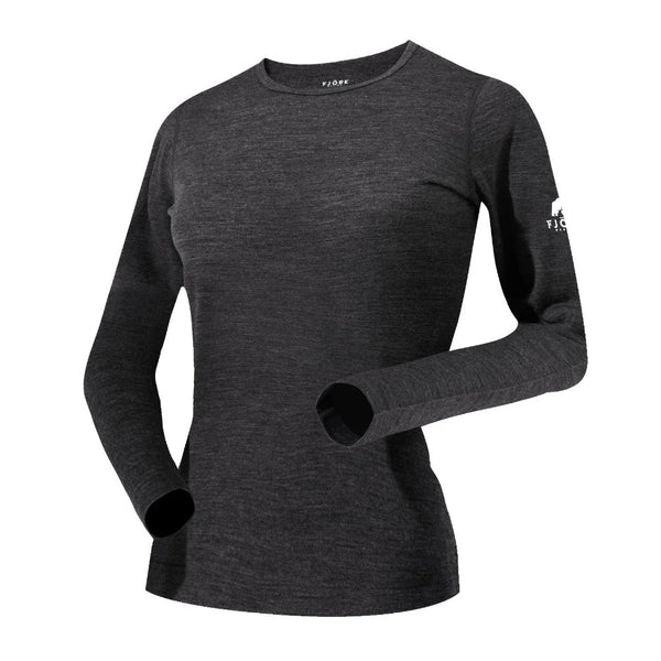 Bjork ML 140 Women - FJORK Merino 🌍 - Grey Zinal - Baselayers