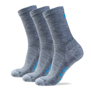 Chaussettes Classic Cut Kids - Pack de 3 paires - FJORK Merino - Grey Saas Fee - Chaussettes