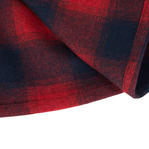 Trekking Merino Hemd Damen, Farbe Rot und Blau, Fjork Merino