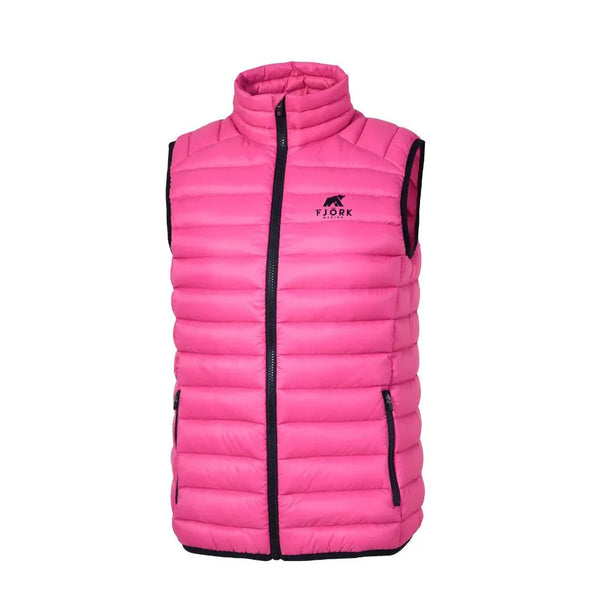 Doudoune sans manches Mérino Nordend Women - FJORK Merino - Pink Montana - Vestes