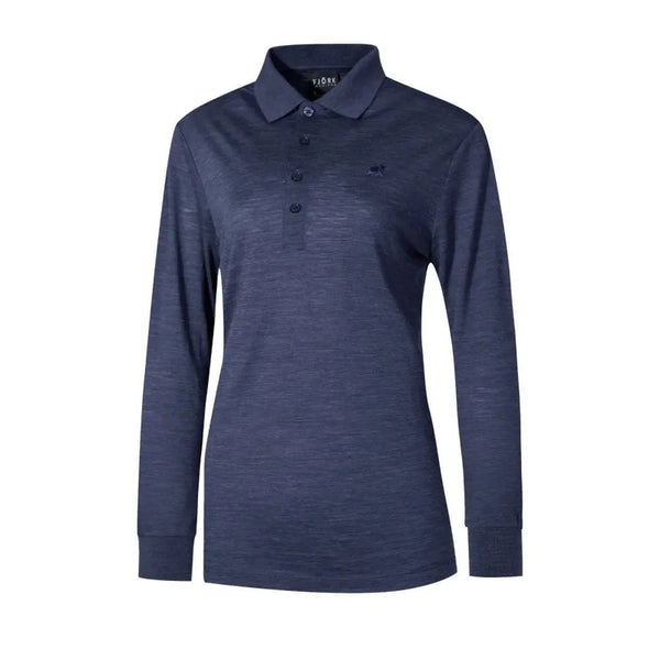 Polo Rigi ML Women - FJORK Merino - Blue St Moritz - Polo