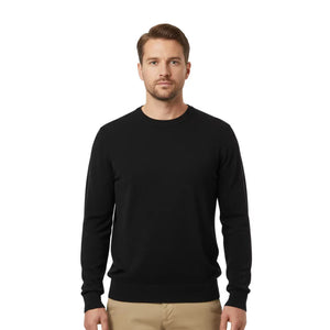 City Rundhals-Pullover Herren