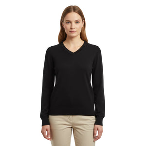 City V-Ausschnitt-Pullover Damen