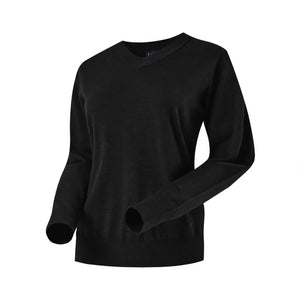 City V-Ausschnitt-Pullover Damen