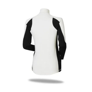 Tech Jungfrau 210 Zip Damen, Farbe Polarweiß, Merinowolle, Fjork Merino